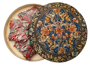 Vintage Springbok Round Puzzle Mandarin Medallion 20 3/8" Circular Jigsaw 1973 - Picture 1 of 11