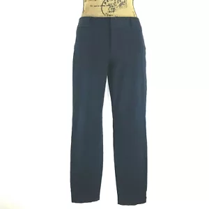 Banana Republic Sloan Hose 8 echt marineblau schmal Knöchelschlitz Stretch Tasche Arbeit - Bild 1 von 6