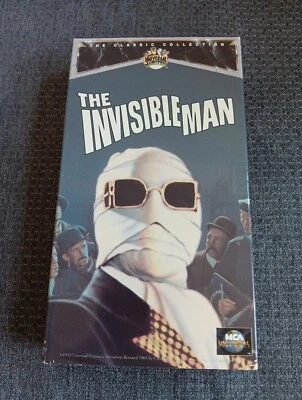 The Invisible Man VHS Tape 1991 Universal Monsters Classic Collection Horror  - Image 1 of 4