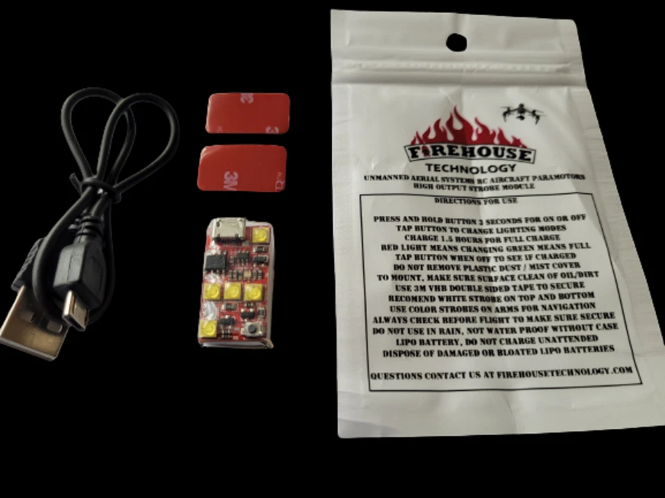 FIREHOUSE TECHNOLOGY MICRO WHITE DRONE STROBE NAVIGATION LIGHT