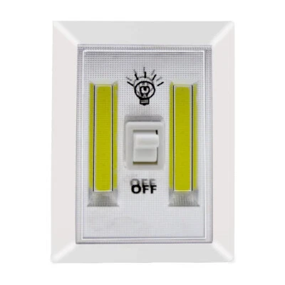 LAMPADA LED COB RICARICABILE 6W LUCE EMERGENZA GANCIO INTERRUTTORE TE-B0214 - Immagine 1 di 4