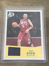 Jason Kidd 2007-08 Topps 57 Variation 50th Anniversary Jersey Card 5 Nets