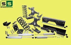 4" 7" Drop Lowering Kit + SHOCKS NOTCH 88 - 91 Chevy GMC C1500 STANDARD CAB - Picture 1 of 2
