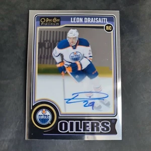 2014-15 O-Pee-Chee Platinum Rookie Autographs #RA5 Leon Draisaitl - Picture 1 of 2