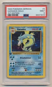 PSA 9 Pokemon GERMAN Base Set 1st Edition Holo Rare Gyarados 6/102 MINT!! - Picture 1 of 2