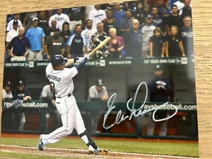 EVAN LONGORIA SIGNED PHOTO 8X10 TAMPA BAY RAYS HOMERUN 162 LEGENDARY FAMOUS 2011 - Picture 1 of 2