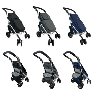 Carro Carrito de Compras Grande 6 Ruedas Ligero Fuerte Maniobrable Plegable Nuevo - Imagen 1 de 19
