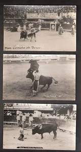 A12 3 rppcs Corr.De Toros Mexico Bull Ring unused - Picture 1 of 2