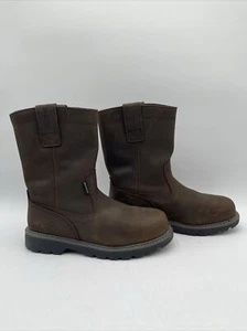Wolverine Men's Floorhand Waterproof Steel Toe Wellington Boots Brown Size 8.5M - Picture 1 of 8