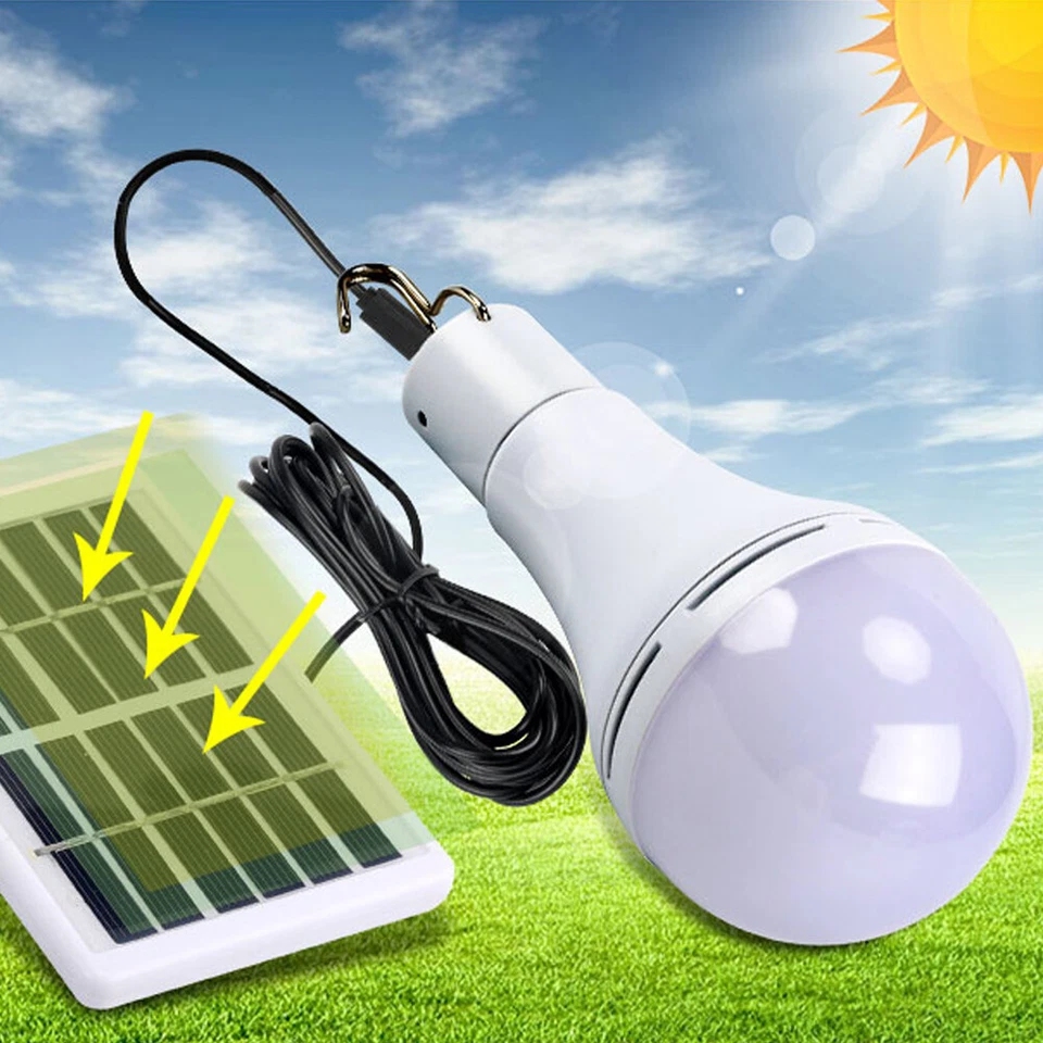 Solar Emergency Light Remote Control 7W 9W Automatic Sensor Camping Lantern - Image 1 of 1