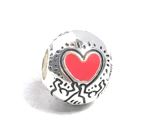Authentic Pandora Charm, Keith Hardy Love and Figures, #792225C01, Silver - Picture 1 of 2