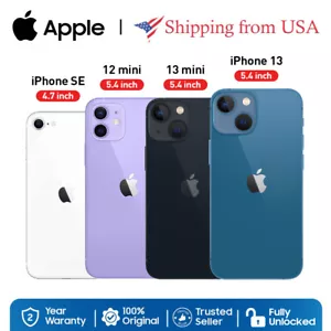 Factory Sealed New Apple iPhone SE/13/13 Mini/12 Mini Unlocked All GSM+CDMA ✅ - Picture 1 of 30