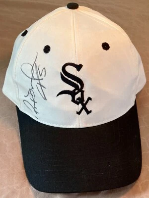 Vintage White Sox Ray Durham Signed Cap.  No COA   White and Black - Image 1 of 4