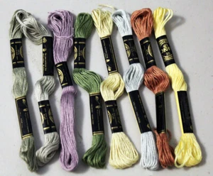 DMC Floss 1 Skein PICK YOUR COLORS #3031-3774 (#25 8.7yds 6-Strand 100% Cotton) - Picture 1 of 21