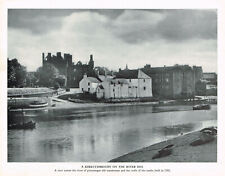Kirkcudbright River Dee Scotland Vintage Picture Old Print 1952 CLPBOSC#05