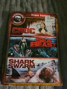 Maneater Series: Croc/Sea Beast/Shark Swarm (DVD, 2010, 3-Disc Set) - Bild 1 von 2