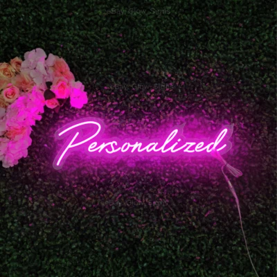 GLOW SIGNS Custom Neon Sign Personalized Neon Name Sign Acrylic LED Light Business Signage