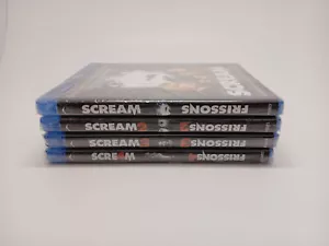 SCREAM 1 ,2,3 and 4 Blu-ray All Sealed Neve Campbell Wes Craven Biligual EN/FR - Foto 1 di 8