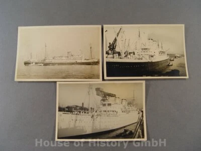 107052, 3 Fotos: HAPAG Schiffe, MILWAUKEE DEUTSCHLAND, Wohnschiff Lazarettschiff - Bild 1 von 4