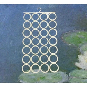 Ikea Komplement Elfenbein Makramee Schal Bindegürtel Aufhänger Halter Organizer 28 Kreise - Bild 1 von 4