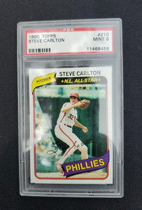 1980 TOPPS #210 STEVE CARLTON PSA 9