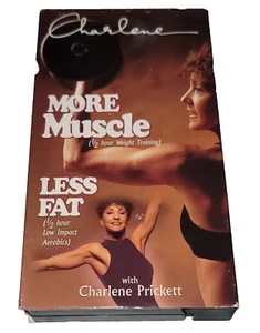 Charlene Prickette More Muscle Less Fat VHS - Picture 1 of 2
