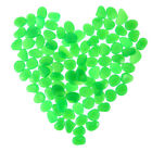 100Pcs Luminous Green Stones for Fish Tank and Garden