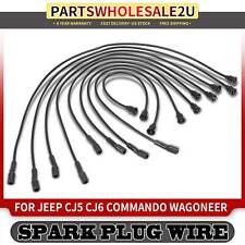 9x Spark Plug Wire Set for Jeep Commando Wagoneer 1972-1973 AMC Rebel 1968-1970