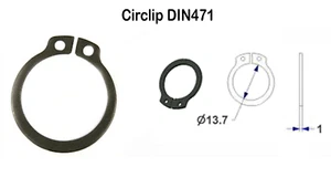 Repair Door Handle Spring Replacement Internal Spring Circlip DIN 471 Lever - Picture 1 of 3