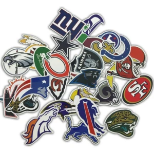30 Stck. NFL Teams Logo Aufkleber Sticker Laptop Gepäck Auto Stoßstange Vinyl wasserdicht. - Bild 1 von 5