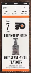 WAYNE GRETZKY 10th PLAYOFF HAT TRICK TICKET STUB 1997 RANGER PHILADELPHIA FLYERS - Picture 1 of 2