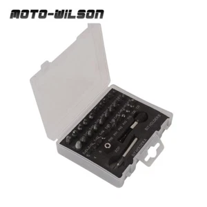 33 piece screw extractor high-speed steel broken wire extractor reverse tool - Bild 1 von 8