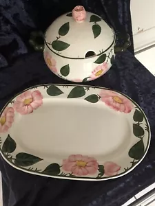 villeroy & boch terrina e piatto - rosa selvatica - - Foto 1 di 6
