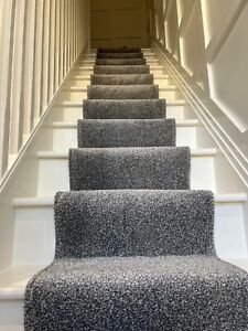 Carpet stair runner 7M Length X 60cm Width Colour  STORM GREY
