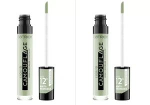 Catrice Liquid Camouflage High Coverage Concealer, No. 200 Anti-Red, Green x 2 - Picture 1 of 1