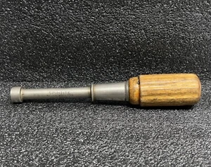 Spintite vintage No. 3414  7/16" Nut Driver w/ Wooden Handle - Picture 1 of 5