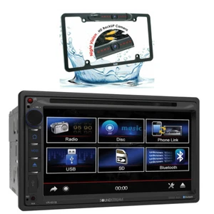 Soundstream VR-651B 2-DIN Multimedia Receiver+ License Plate Rear Camera -XV30BK - Picture 1 of 5