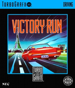 Victory Run Turbografx 16 Box Art 2"X3" Pin Button Badge - Picture 1 of 1