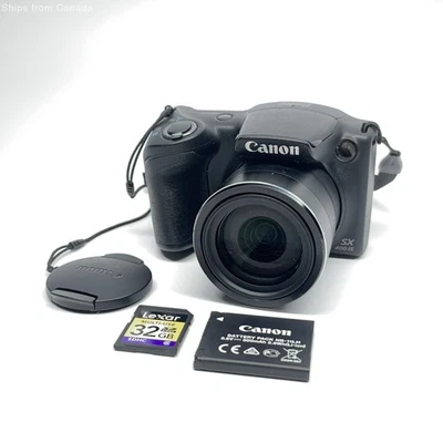 Цифровая камера Canon PowerShot SX400 IS черная - 16,0 Мп 30-кратный зум - Изображение 1 из 4