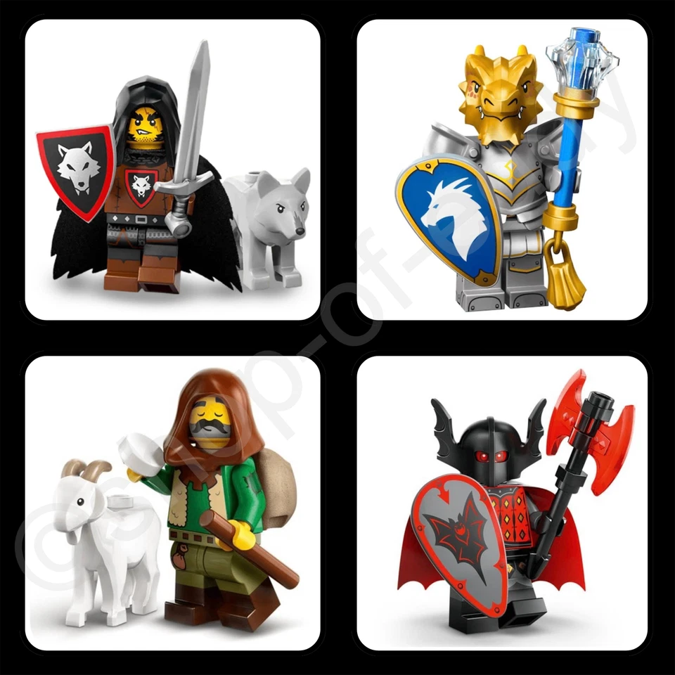 LEGO® 71048 Wolfsbändiger Beastmaster 71047 Drachenritter Paladin Vampir Ritter - Bild 1 von 1