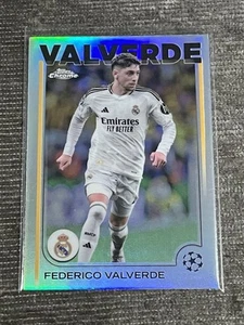 2024-25 Topps Chrome UEFA Club Competitions Federico Valverde Refractor - Picture 1 of 2