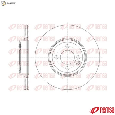 2x BRAKE DISC 61334.10 FOR MINI CLUBMAN N14B16C/B16AB/B16A N18B16A/B16C 1.6L - Image 1 of 4