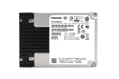 Toshiba PX05SMQ040 400GB 2.5" 12Gb/s SAS Solid State Drive P/N: SDFA303GEB01 - Image 1 of 2