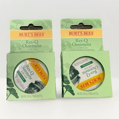 Ungüento calmante 2/Dos Res Q, en lata NUEVA 0,60 OZ de BURTS BEES’ con Cica Natural Foto 1 de 4