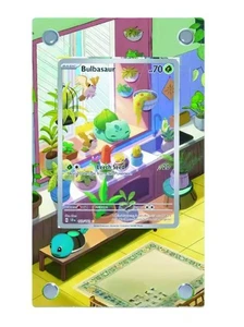 Pokemon TCG Bulbasaur 143/142 Stellar Crown Display Stand - Foto 1 di 3