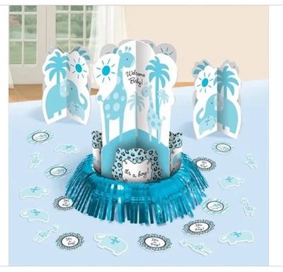 BABY SHOWER-IT'S A BOY TABLE DECORATING KIT , 3 PC. - Image 1 of 4