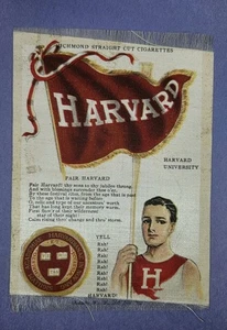 1910s S23 HARVARD UNIVERSITY crewe MASCOT college cheer silk - Picture 1 of 1