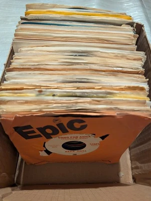 100 ct LOT #9 HIGH GRADE 45 RPM Vinyl Jukebox Records, 1950s-80s Rock/Soul/Pop - Image 1 of 4