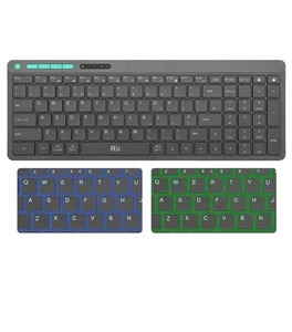 Rii RT021 Bluetooth Wireless Keyboard Dual Mode, Rechargeable Keyboard Backlit - Picture 1 of 3