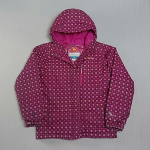 Columbia Omni-Heat Magic Mile Jacket Girls Small Pink Floral Hooded - Picture 1 of 7